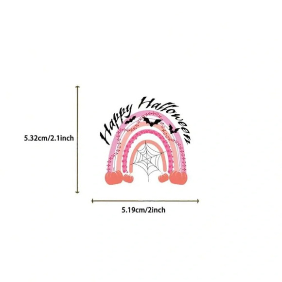 50 pink purple black Halloween vinyl stickers decor laptop mug scrapbook luggage - Picture 5 of 7